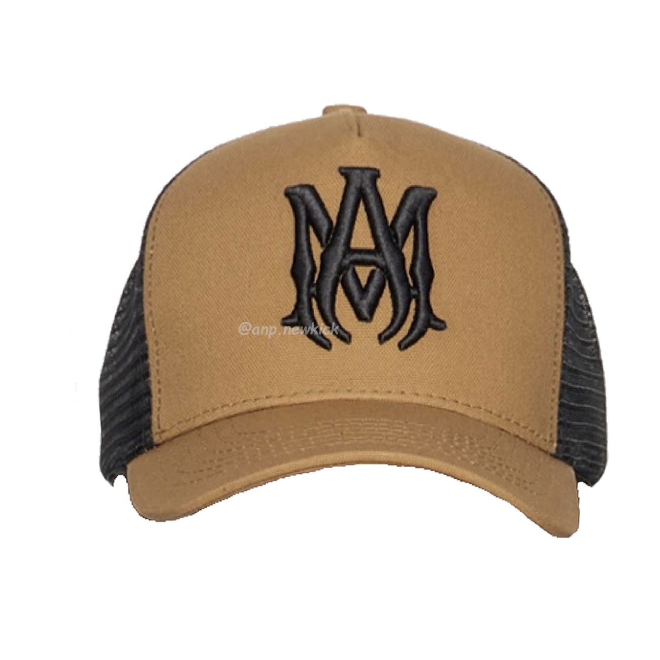 Amiri Two Tone Full Canvas Ma Hat Brown Black (6) - newkick.vip